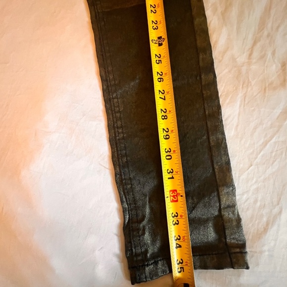 One Teaspoon Golden Iggys/Matte Gold  Skinny Jeans with Distressed Finish - Picture 4 of 6